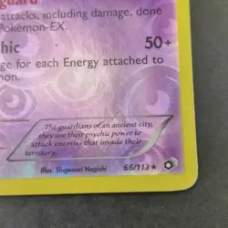 Pokemon Sigilyph 66/113 Legendary Treasures Reverse Holo - Image 4