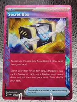 2024 Pokemon TCG Holo Ultra Rare Secret Box Trainer Card 163/167 - Image 1