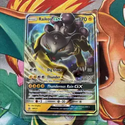 Pokemon TCG Raikou GX SM121 Black Star Promo Holo Card NM/M Condition - Image 1