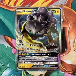 Pokemon TCG Raikou GX SM121 Black Star Promo Holo Card NM/M Condition - Image 3