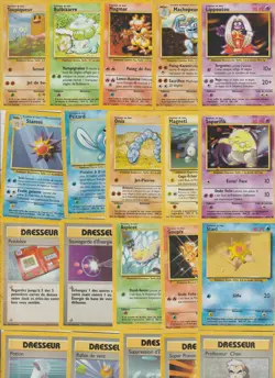 Lot 20 anciennes cartes 1999 POKEMON Set de Base Francaise partiel Bulbizarre 44 - Image 1