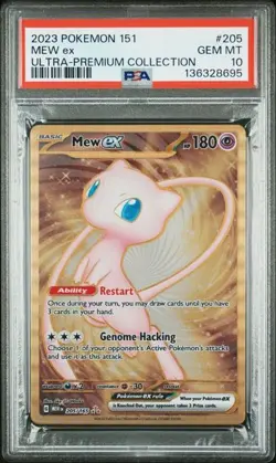 Pokemon Mew ex 151 Ultra Premium Coll. Promo #205 PSA 10 Gem Mint - Image 1