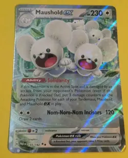 Maushold ex 155/182 - S&V: Paradox Rift Double Rare - Pokemon TCG NM - Image 1