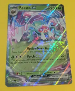 Pokemon TCG Rabsca Ex 025/182 Destined Rivals Double Rare holo NM - Image 1