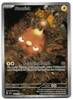 Stunfisk 202/191 - 🌊 Surging Sparks Illustration Rare Pokemon TCG 🖤 - LP - Image 1