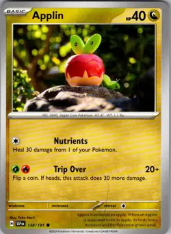 Applin Surging Sparks 138/191 Common Pokemon Near Mint - Image 1