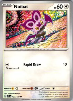 Noibat Journey Together 127/159 Common Pokemon Near Mint - Image 1