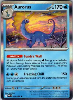 Aurorus Perfect Order 024/088 Rare Holo Pokemon Near Mint - Image 1
