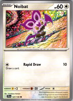 Noibat Journey Together 127/159 Common Pokemon Near Mint - Image 1