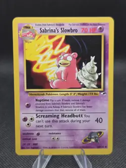 Sabrina's Slowbro (Non-holo) 60/132 Pokemon Gym Heroes - LP - Image 1