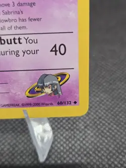 Sabrina's Slowbro (Non-holo) 60/132 Pokemon Gym Heroes - LP - Image 4