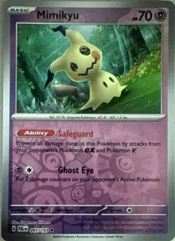 Mimikyu 097/193 Rare Paldea Evolved Pokemon Reverse Holo Near Mint - Image 1