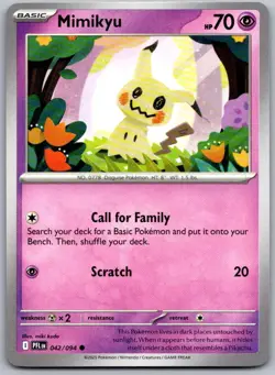 Mimikyu 042/094 Common Phantasmal Flames Pokemon Near Mint - Image 1