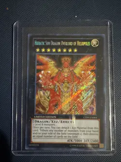 YuGiOh Hieratic Sun Dragon Overlord Heliopolis CT09-EN004 Limited Secret Rare NM - Image 1