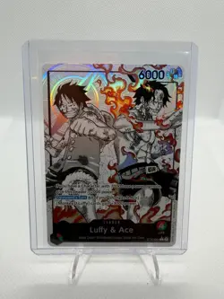 One Peice TCG ST30-001 Luffy&ace Alt Art Leader One Piece Card English - Image 1