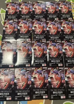 One Piece OP-16 The Time Of Battle Sleeved Booster Packs (20) English LOT OF 20! - Image 1