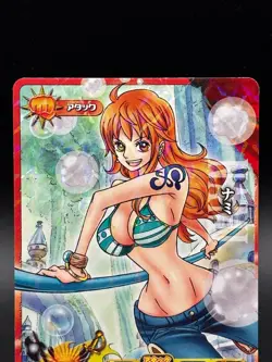 Nami IC1-08 Holo Prism OnePy Berry Match Bandai Japanese One Piece LP - Image 2