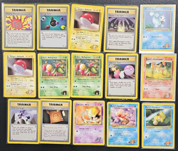 Pokemon Gym Heroes/Challenge 15-Card Lot English WOTC Trainers & Pokemon (14) - Image 1
