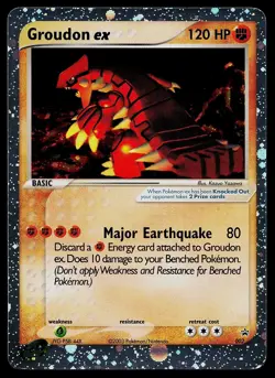 Pokemon Card - Groudon ex Nintendo Black Star Promos 002 Promo Holo - Image 1