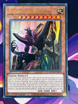 Anubis The Last Judge MZTM-EN003 YuGiOh Card ULTRA RARE - Image 1