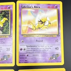 Gym Challenge (2000) 6-Card Lot Sabrina's Jynx, Abra, Magikarp Pokemon TCG - Image 4