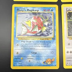 Gym Challenge (2000) 6-Card Lot Sabrina's Jynx, Abra, Magikarp Pokemon TCG - Image 5