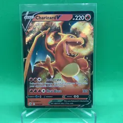 Pokemon Card Charizard V 018/159 Crown Zenith Ultra Rare Near Mint - Image 1
