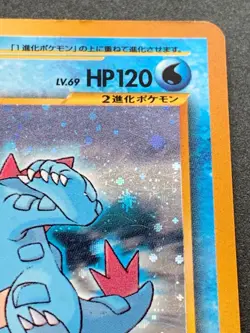 Pokemon card Feraligatr LV.69 No.160 Pokemon TCG 1996 Japan Holo Rare Nintendo - Image 3