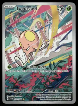 Pokemon Cards Toedscool 201/198 Scarlet & Violet Illustration Rare NM - Image 1