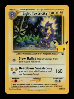 Light Toxtricity SWSH137 Holo Promo Sword & Shield Promo Pokemon Cards - Image 1