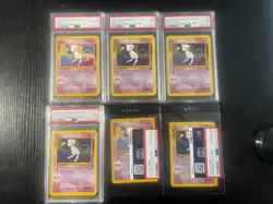 Pokemon Black Star Mew #8 and #9 Rare Foreign Language Promo Lot PSA Graded 7-8 - Image 1