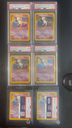Pokemon Black Star Mew #8 and #9 Rare Foreign Language Promo Lot PSA Graded 7-8 - Image 2