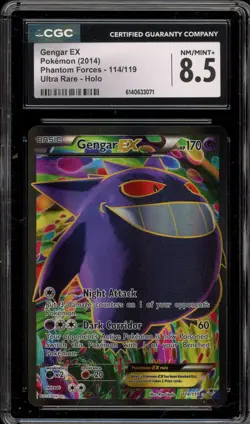 Pokemon Gengar EX XY Phantom Forces Ultra Rare #114 CGC 8.5 - Image 1