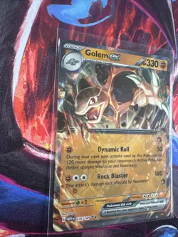 Pokemon TCG Golem EX 076/165 Scarlet & Violet Holo Double Rare - Image 1