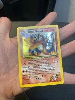 Blaine's Charizard 2/132 Gym Challenge Holo Rare 100 HP Pokemon TCG EN - Image 1