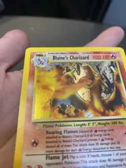 Blaine's Charizard 2/132 Gym Challenge Holo Rare 100 HP Pokemon TCG EN - Image 2