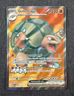 Pokemon TCG - Golem ex 189/165 Scarlet & Violet 151 Full Art Ultra Rare - Image 1