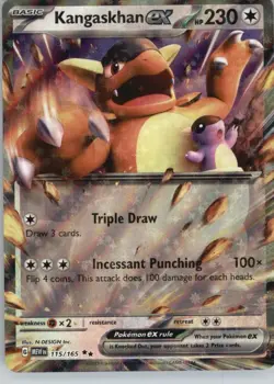 Kangaskhan ex 115/165 Double Rare 151 Pokemon Near Mint - Image 1