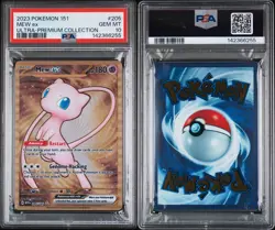 2023 Pokemon Scarlet & Violet English 151 UPC Gold Metal: Mew Ex #205 PSA 10 - Image 3