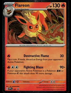 Flareon 167 Scarlet & Violet Promo Pokemon - Image 1