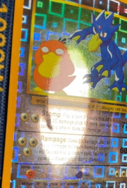 DMG Golduck and Psyduck Holo Rare Vintage Vending Sticker Prism Pokemon 90s -G53 - Image 2