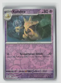 Kadabra #064/165 Sv Scarlet & Violet 151 Reverse Holo Pokemon TCG NM - Image 1