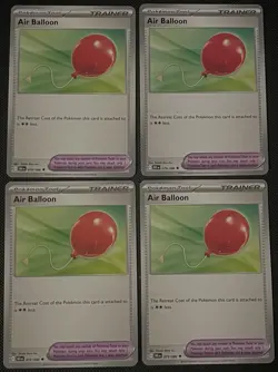 Air Balloon 181/217 x4 Playset 4x Pokemon TCG ME03 Ascended Heroes NM - Image 1