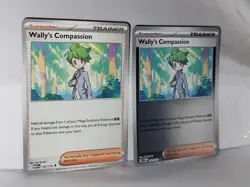 Wally's Compassion 132/132 Mega Evolution Pokemon TCG 2x Playset Reverse & Reg - Image 1