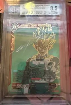 Dragon Ball Super Card Game Universe 7 Saiyan Prince Vegeta SPR-S TB1004 BGS 8.5 - Image 2