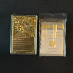 1999 Burger King Promotion Pokemon 23K Gold-Plated Charizard trading card - Image 2