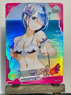 Goddess Girl Party Anime Waifu Doujin Holo Foil Card - SSR Rem - Image 1