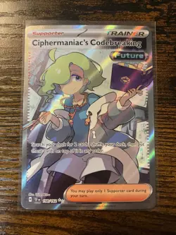 Pokemon Ciphermaniac's Codebreaking 198/162 Sv05: Temporal Forces Holo Full Art - Image 1
