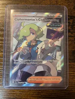 Pokemon Ciphermaniac's Codebreaking 198/162 Sv05: Temporal Forces Holo Full Art - Image 3