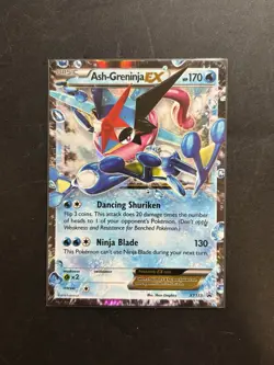 Pokemon TCG Ash-Greninja Black Star Promo XY133 2016 LP - Image 1